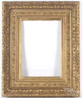 Appraisal: Giltwood frame late th c outside - '' x ''