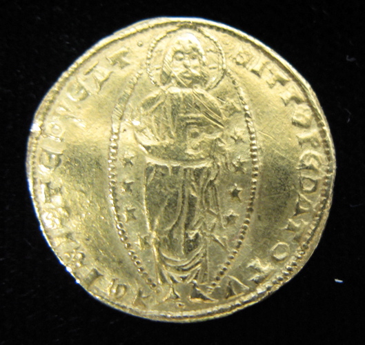 Appraisal: FIFTEENTH CENTURY ITALIAN RENAISSANCE GOLD DUCAT Franceso Foscari period Doge