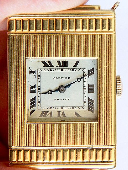 Appraisal: CARTIER SHUTTER K WATCH AN UNUSUAL ART DECO SHUTTER K