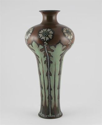 Appraisal: A tall Art Nouveau Doulton Lambeth stoneware vase by Francis