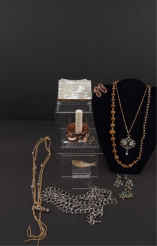 Appraisal: Tray Lot of Costume Jewelry To include a mother of