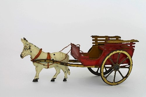 Appraisal: A French donkey cart cm long