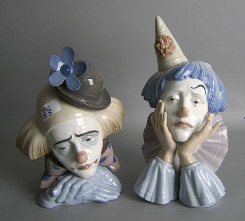 Appraisal: Two Lladro clown figures h and h