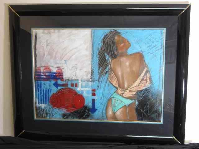 Appraisal: Nico Vrielink - Netherlands original mixed media painting of a