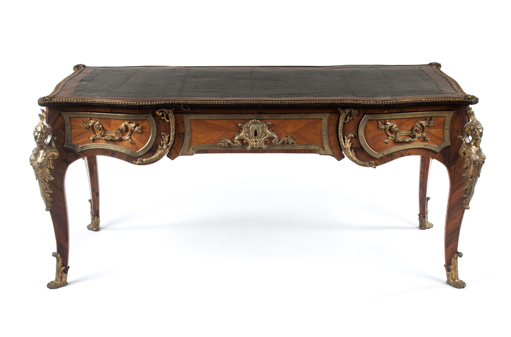 Appraisal: Louis XV kingwood and tulipwood bureau plat second quarter- th