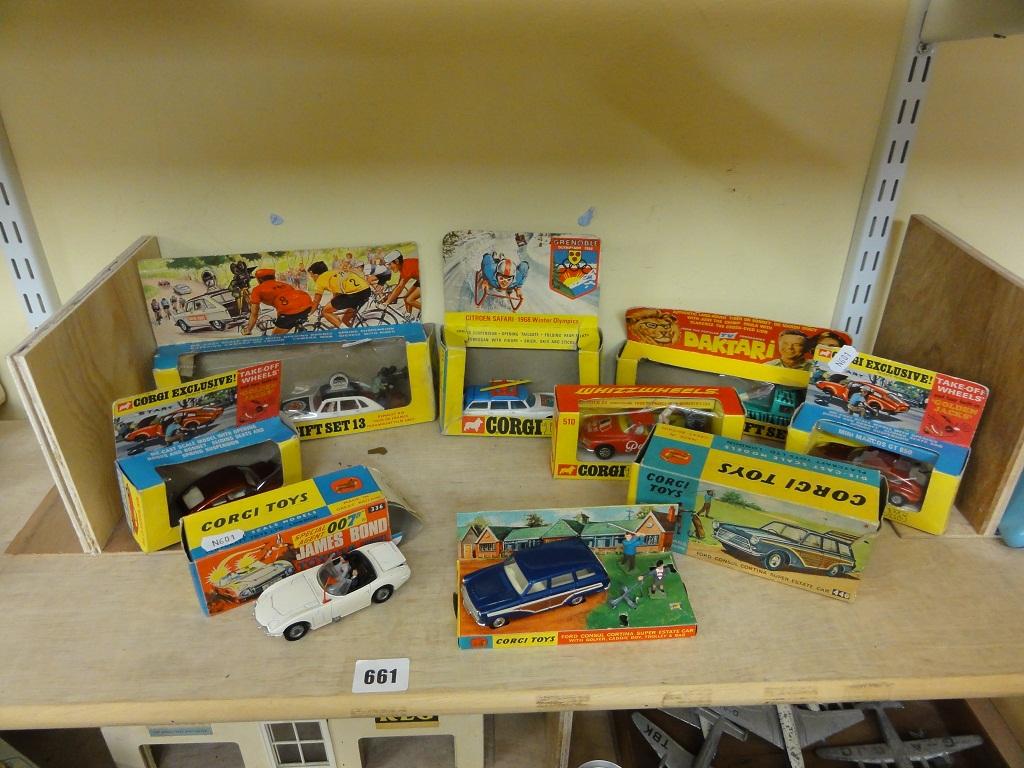 Appraisal: An interesting collection of s and s themed Corgi cars