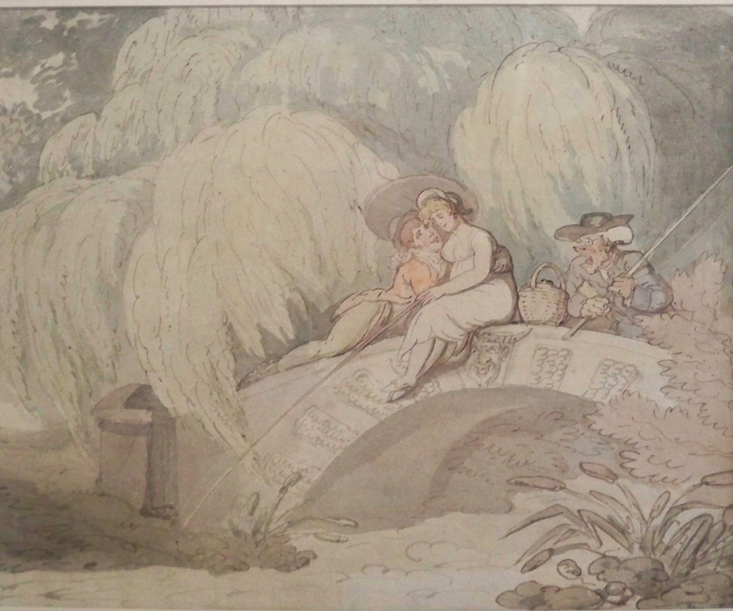 Appraisal: Thomas Rowlandson British - The Amorous Fisherman Watercolor on paper