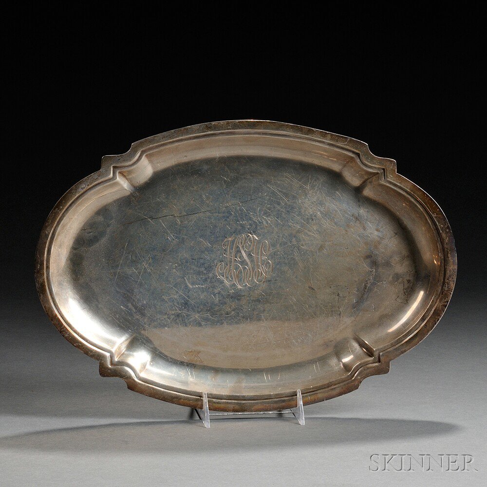 Appraisal: Watson John Alden Pattern Sterling Silver Tray Attleboro Massachusetts th