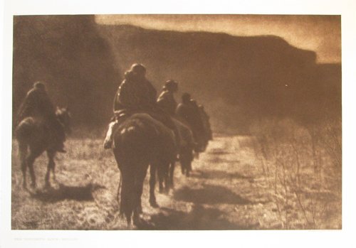 Appraisal: Artist Curtis Title The Vanishing Race-Navaho Date Medium photogravure on