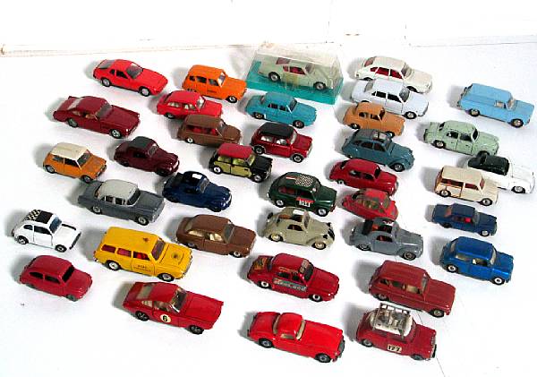 Appraisal: European scaled cars Assortment of rd die-cast cars by Marklin