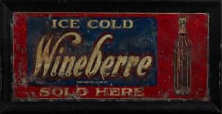 Appraisal: Two Lithographed Tin Advertising Signs early th c one for