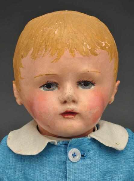 Appraisal: Martha Chase Boy Doll Description Circa s Painted and molded