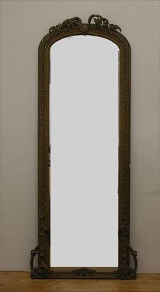 Appraisal: Large Victorian Giltwood Pier Mirror