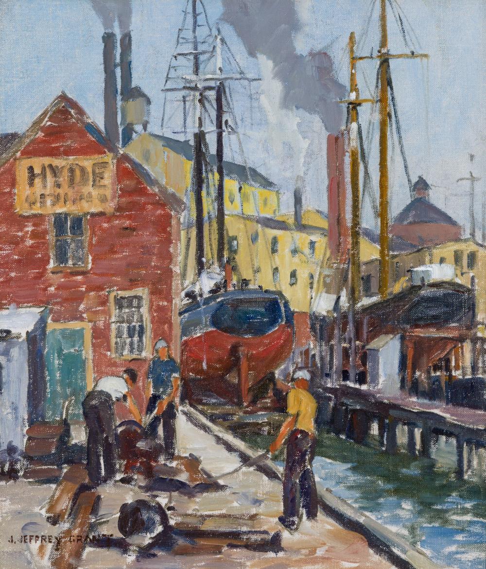 Appraisal: JAMES JEFFREY GRANT American - Railways Vincent's Cove Gloucester oil