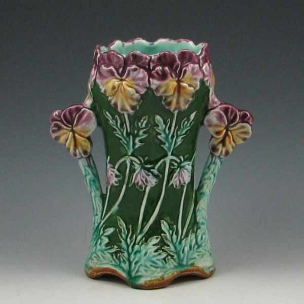 Appraisal: Frie Onnaing Majolica Vase marked France Frie Onnaing very fine