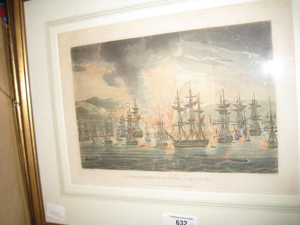 Appraisal: ENGLISH SCHOOL LATE th CENTURY Shipping off a Coast watercolour