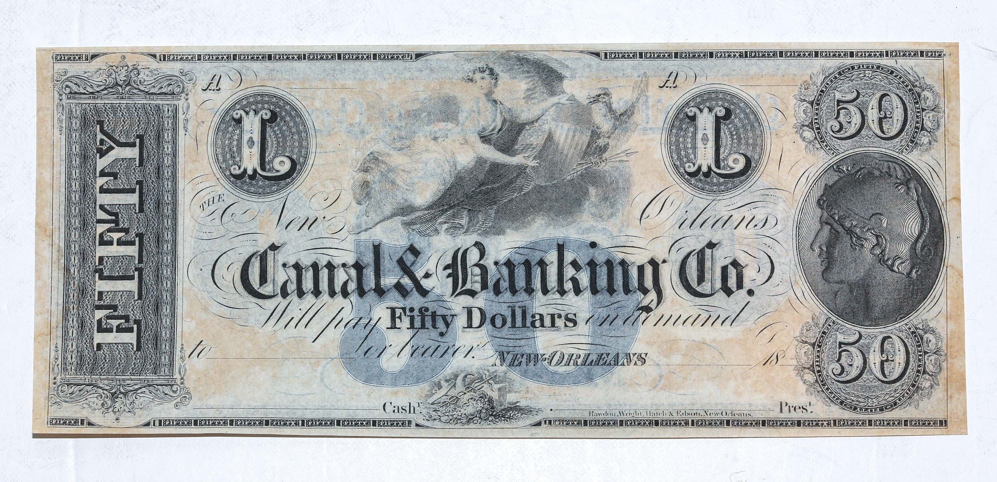 Appraisal: LOUISIANA - NEW ORLEANS CANAL BANKING CO AU - Original