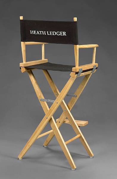 Appraisal: A Heath Ledger director's chair from Brokeback Mountain Paramount A