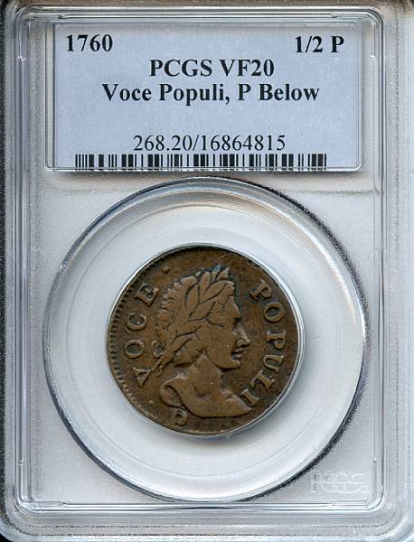 Appraisal: Voce Populi P Below Bust VF PCGS Zelinka- -L Nelson-