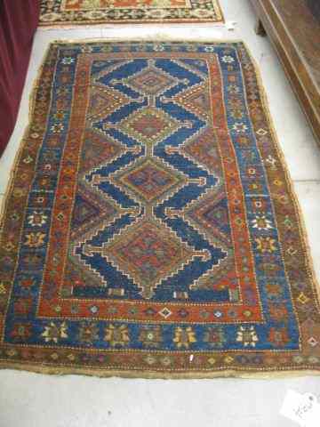 Appraisal: Antique Hamadan Persian Handmade Rug geometric stylized florals ' ''