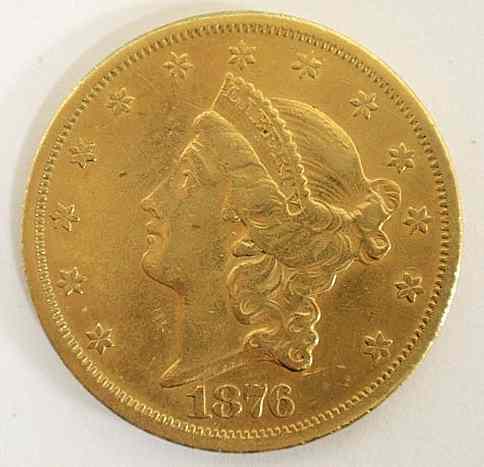 Appraisal: S type II Liberty double eagle twenty-dollar gold coin about