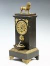 Appraisal: MANTEL CLOCK - Metal cased French mantel clock Gilt bronze