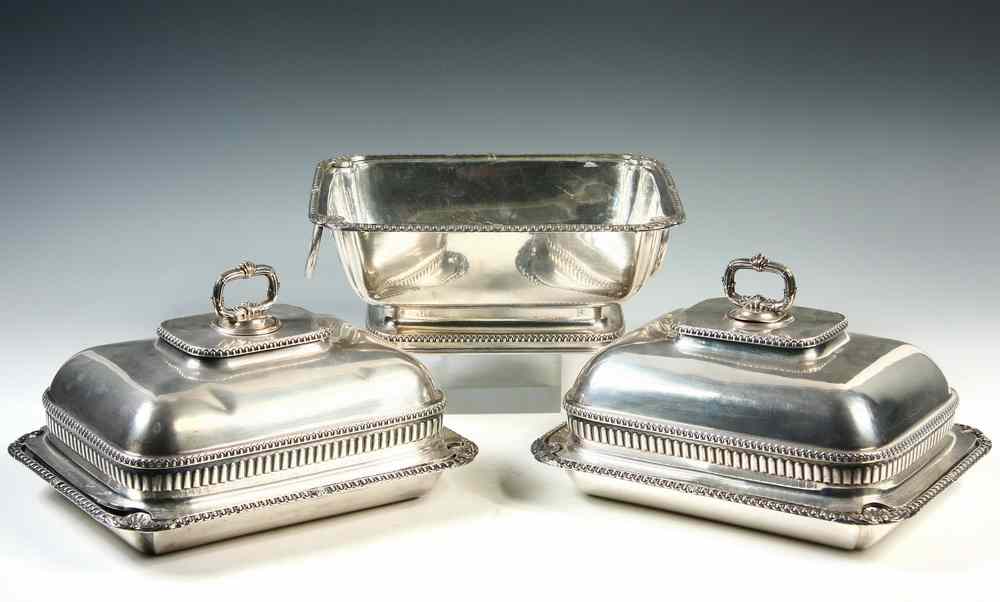 Appraisal: PCS EARLY SHEFFIELD SILVERPLATE - Early Sheffield Silverplate Service Pieces