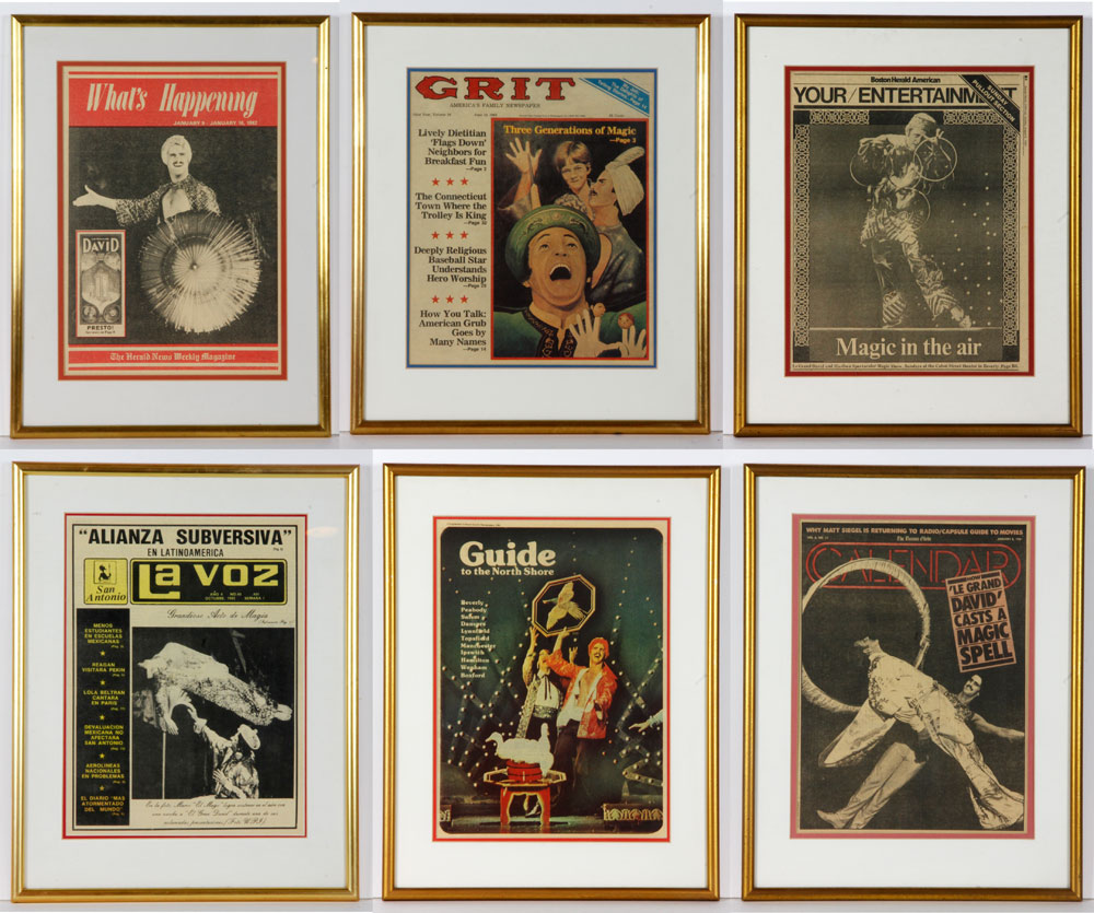 Appraisal: - Covers Featuring Le Grand David Collection of six assorted