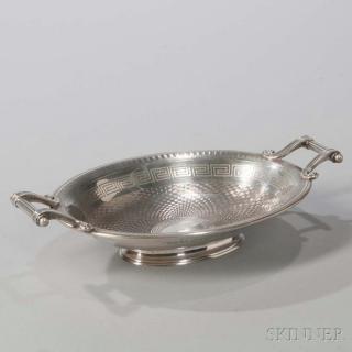 Appraisal: Eastern European Silver Dish probably Riga mid to late th