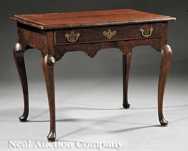 Appraisal: An American Queen Anne Cherrywood Dressing Table th c Connecticut