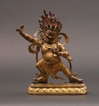 Appraisal: Sino-Tibetan Diety ca th th Century A Sino-Tibetan gilt bronze