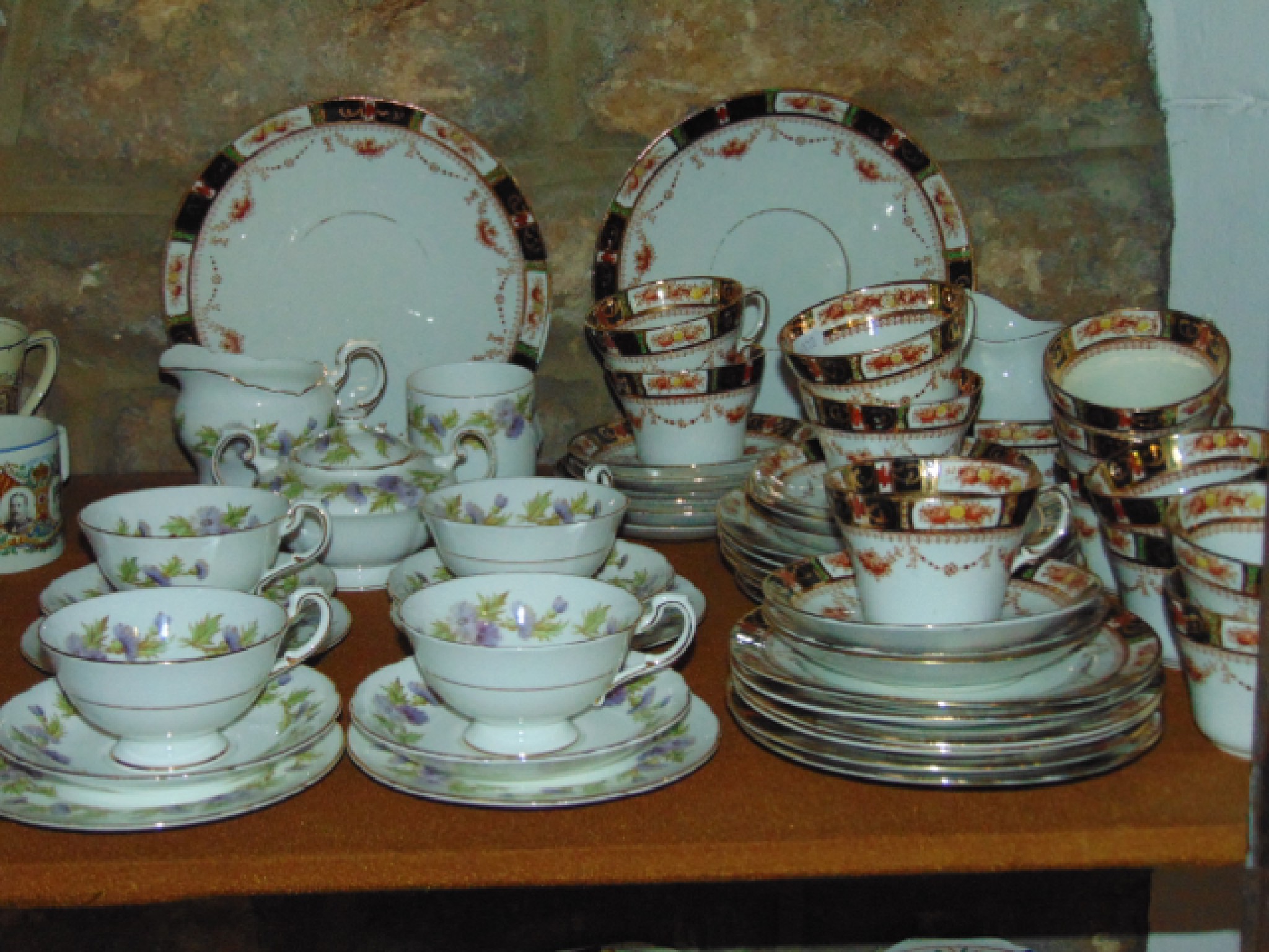 Appraisal: A collection of Paragon Highland Queen pattern tea wares with