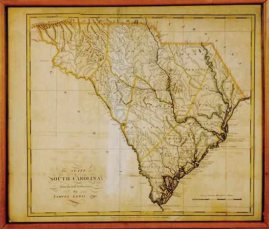 Appraisal: Two early South Carolina maps th century CARTE DE LA