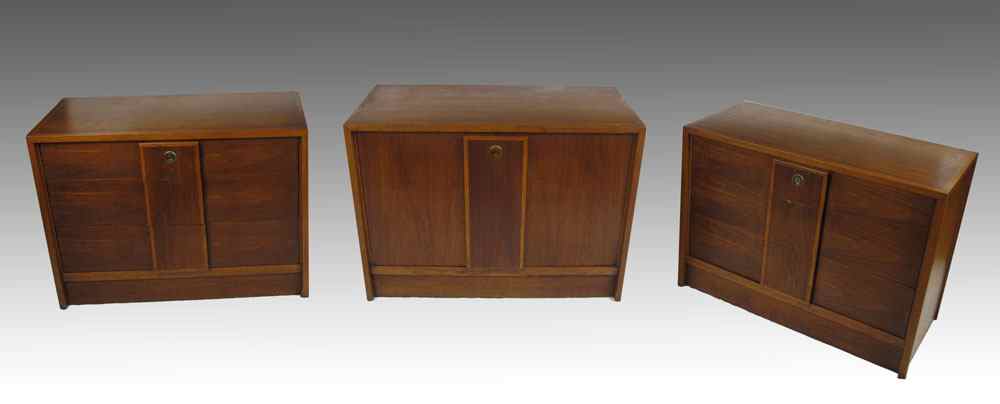 Appraisal: RAY SOBOTA CENTURY FURNITURE CHESTS Mid century design Two with