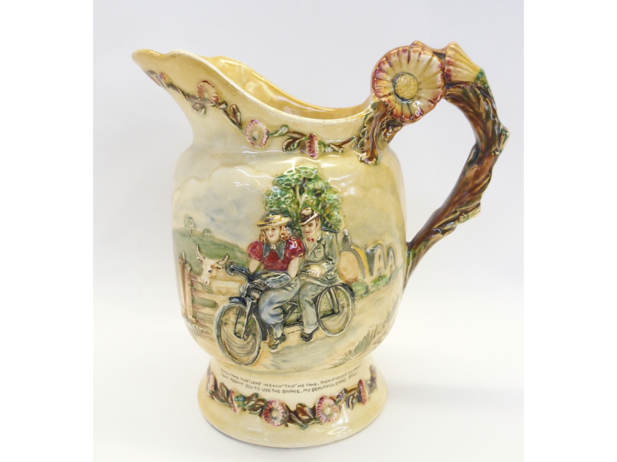 Appraisal: Crown Devon jug with music box to underside