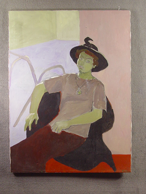 Appraisal: Turner Sally Virginia - Oil on canvas of seated woman