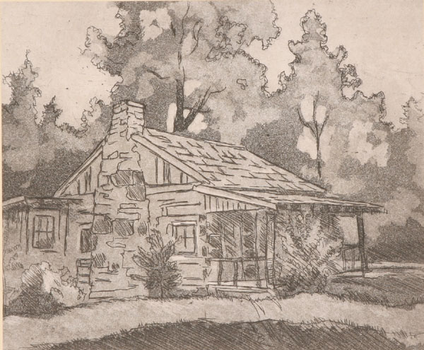 Appraisal: Arthur Humpal American - Three country scenes Etchings All pencil