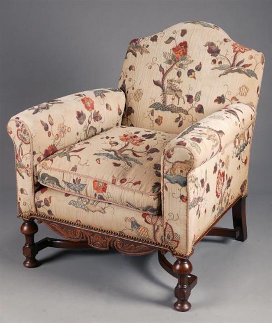 Appraisal: CLUB ARMCHAIR Rorimer-Brooks Cleveland Ohio - oak Club chair with