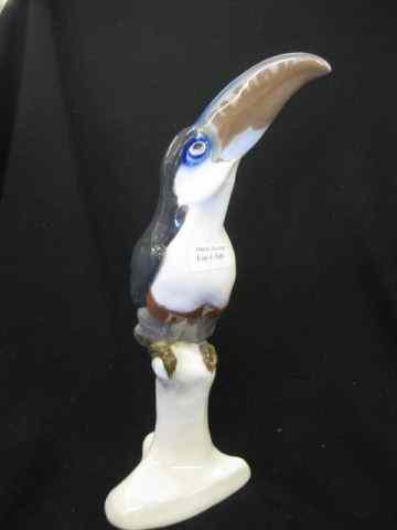 Appraisal: Meissen Porcelain Bird Figurine Toucan - '' tall crossed swords