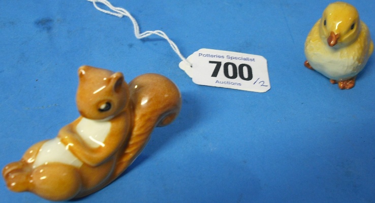 Appraisal: Beswick Chick and Seated Squirrel