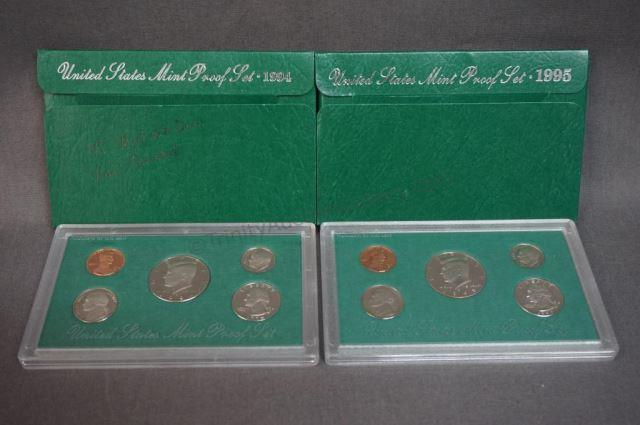 Appraisal: Both are in the original U S Mint coin holders