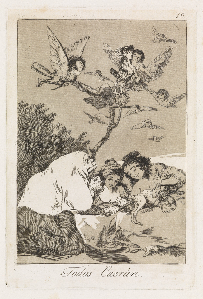 Appraisal: FRANCISCO JOS DE GOYA Todos Caer n Aquatint and etching