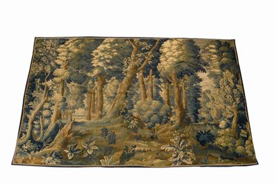 Appraisal: An th century Verdure tapestry forest scene with a hill