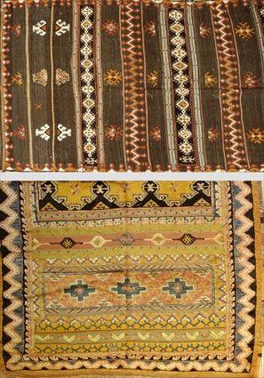 Appraisal: Two Tribal Kilims ft in x ft in and ft