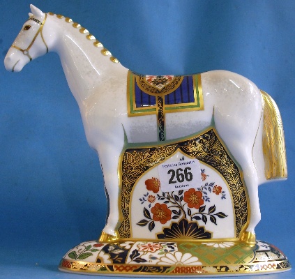 Appraisal: Royal Crown Derby Paperweight Sinclairs Racehorse with certificate boxed