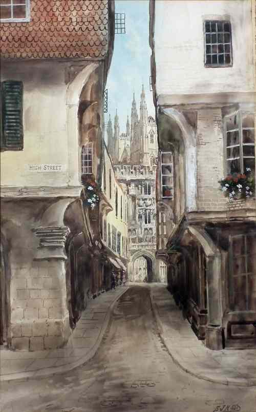 Appraisal: S J Toby Nash - - Watercolour - ''View of