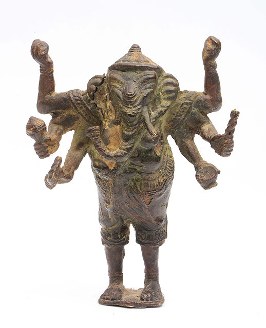 Appraisal: An Indian bronze figure of Ganeshlate th Centurythe standing six