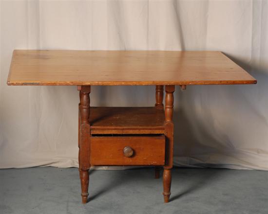 Appraisal: A th C Hutch Table of mixed woods having a