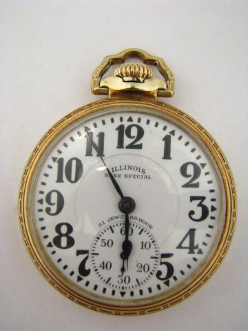 Appraisal: Nice Illinois Bunn Special pocket watch jewel hour Bunn Special