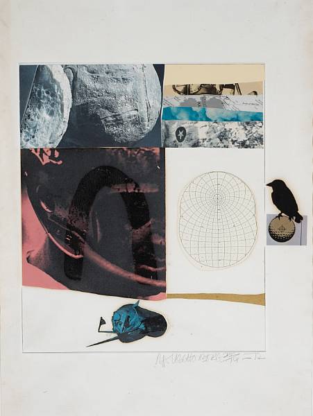 Appraisal: Robert Rauschenberg American born Horsefeathers Thirteen-IX G Lithograph and silkscreen